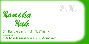 monika muk business card